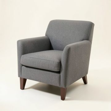 Andew Upholstered Parsons Chair In Gray (synthetic illustration; no displayed measurements)