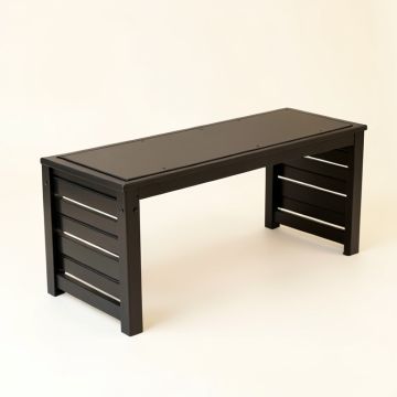 Olive Dale Narrow Outdoor Storage Bench - Black (synthetic illustration; no displayed measurements)