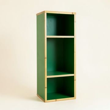 Ash Bridge Narrow Cubby Tower - Green (synthetic illustration; no displayed measurements)