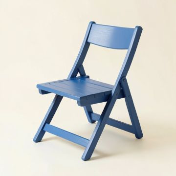 Ash Branch Folding Outdoor Chair - Blue (synthetic illustration; no displayed measurements)
