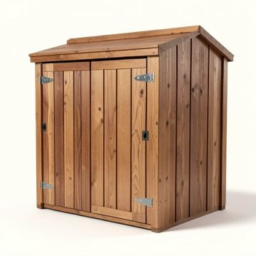 5 Ft. W X 3 Ft. D Solid Wood Lean-To Tool Shed (synthetic illustration; no displayed measurements)