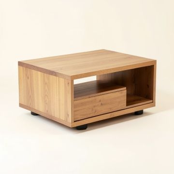 Belger Solid Wood Coffee Table With Storage (synthetic illustration; no displayed measurements)