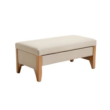 Wood And Upholstered Bench