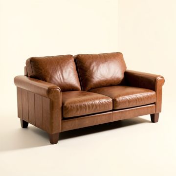 Holborn 72 '' Genuine Leather Pillow Top Arm Sofa (synthetic illustration; no displayed measurements)