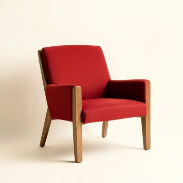 Red Chairs By Francis Augustine - Photograph Print (synthetic illustration; no displayed measurements)