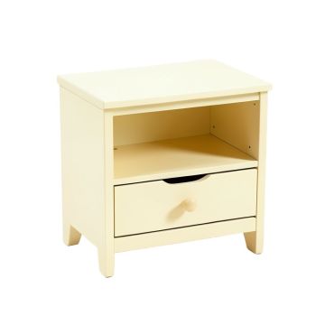 Oak Edge Nightstand - Ivory