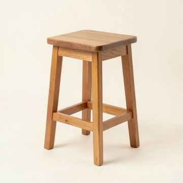 Bergstrom Solid Wood Bar & Counter Stool (synthetic illustration; no displayed measurements)