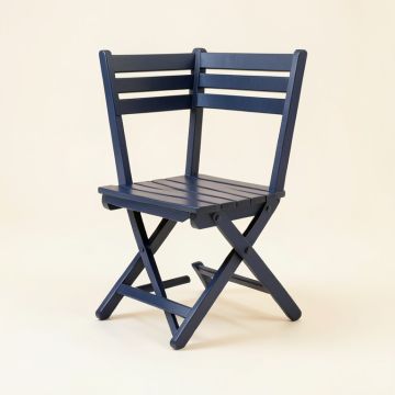 Moss Crossing Folding Outdoor Chair - Navy (synthetic illustration; no displayed measurements)