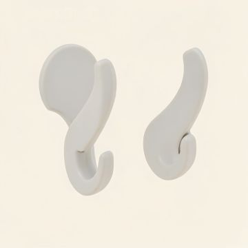 Fleur Di Lis Shower Curtain Hooks (synthetic illustration; no displayed measurements)