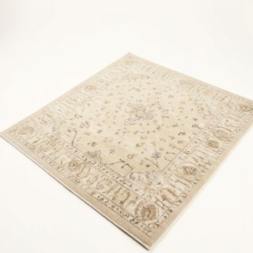 Runner Brandt Oriental Hand-Knotted Wool Beige Area Rug (synthetic illustration; no displayed measurements)