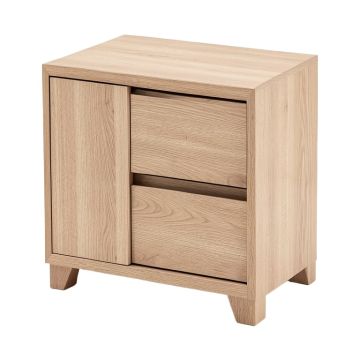 Plaskitt 2 - Drawer Nightstand In Light Brown