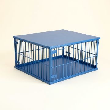 Ridge Dell Empty Furniture-Style Pet Crate - Blue (synthetic illustration; no displayed measurements)