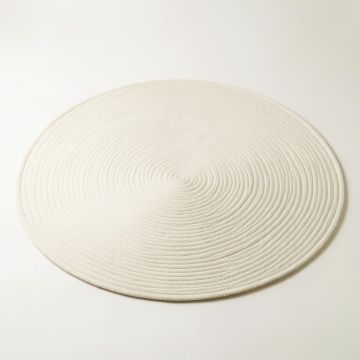 Moss Bluff Round Area Rug - Cream (synthetic illustration; no displayed measurements)