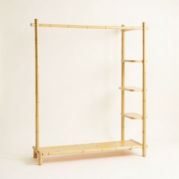 Meadow Arc Empty Garment Rack - Ivory (synthetic illustration; no displayed measurements)