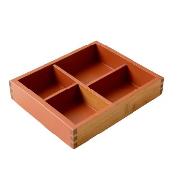 Oak Bend Empty Pantry Drawer Organizer Insert - Terracotta