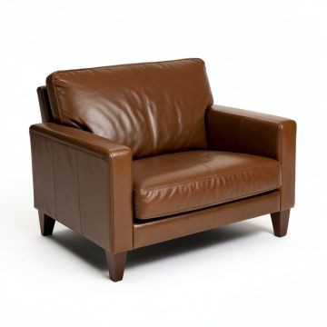 Hogarth 66 '' Faux Leather Tuxedo Arm Loveseat (synthetic illustration; no displayed measurements)