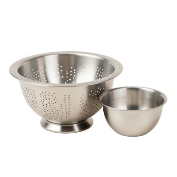 Cook Pro 3 Piece Stainless Steel Colander Set