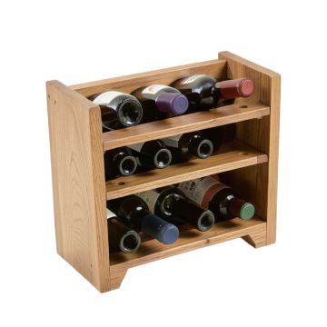 Croll 12 Bottle Floor Wine Bottle And Glass Rack