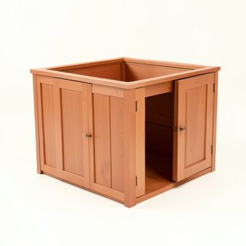 Vale Dale Empty Furniture-Style Litter Enclosure - Terracotta (synthetic illustration; no displayed measurements)