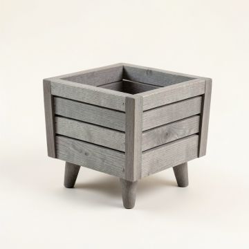 Ridge Bluff Empty Raised Planter - Gray (synthetic illustration; no displayed measurements)
