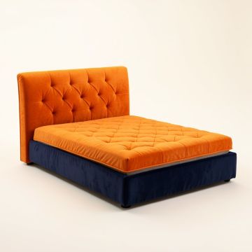 Tufted Upholstered Platform Bed (synthetic illustration; no displayed measurements)