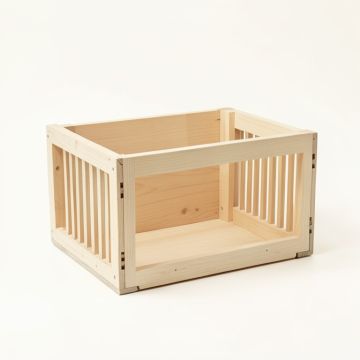 Hill Canyon Empty Furniture-Style Pet Crate - Beige (synthetic illustration; no displayed measurements)