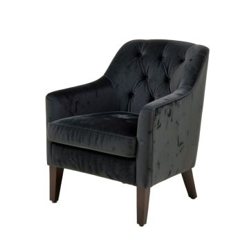 Denman Tufted Velvet Upholstered Side Chair
