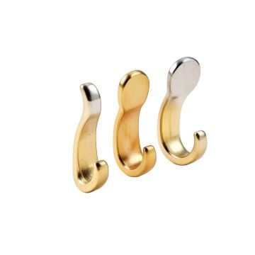 Champange Gold Sinatra Shower Curtain Hooks