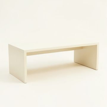 Dawn Edge Desktop Monitor Riser - Ivory (synthetic illustration; no displayed measurements)