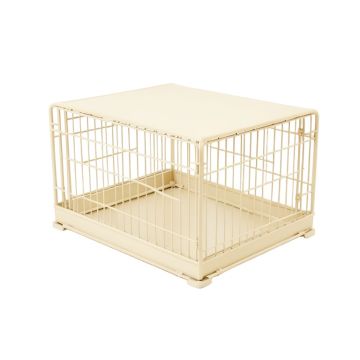 Birch Crest Empty Furniture-Style Pet Crate - Ivory
