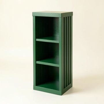 Cedar Brook Narrow Cubby Tower - Green (synthetic illustration; no displayed measurements)