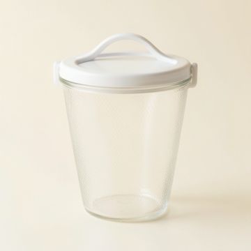 Lake Bend Storage Canister With Lid - White (synthetic illustration; no displayed measurements)