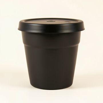 Jarosz Repurposed Basket Recycled Tire Pot Planter With Lid (synthetic illustration; no displayed measurements)