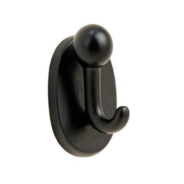 Hazel Arc Wall-Mounted Robe Hook - Black