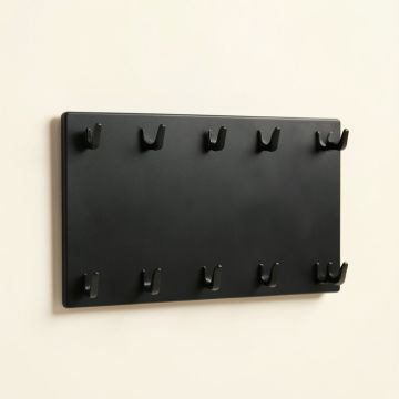 Elm Canyon Empty Wall-Mounted Tool Organizer Panel - Black (synthetic illustration; no displayed measurements)