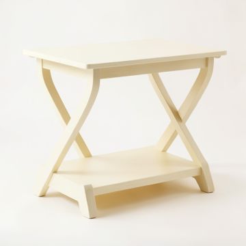 Holly Bluff Side Table - Cream (synthetic illustration; no displayed measurements)
