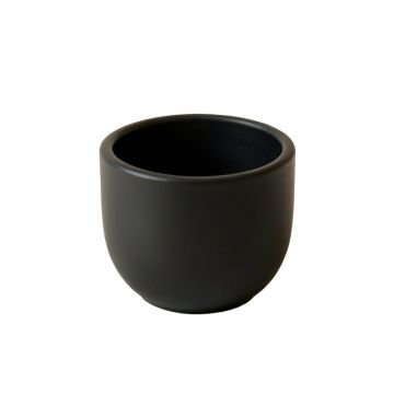 Maple Branch Empty Candle Holder - Black