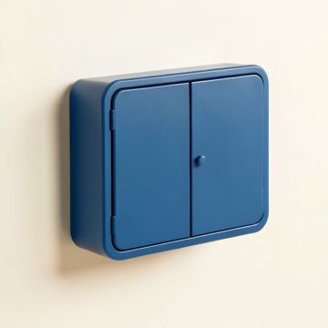Briar Branch Wall-Mounted Entry Cabinet - Blue (synthetic illustration; no displayed measurements)