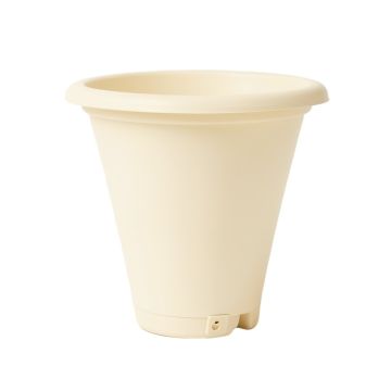 Spruce Branch Empty Railing Planter With Integral Brackets - Ivory