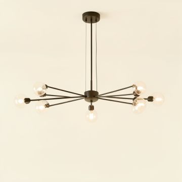 Leib 21-Light Sputnik Modern Linear Chandelier (synthetic illustration; no displayed measurements)