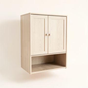 Willow Bend Wall-Mounted Laundry Cabinet - Beige (synthetic illustration; no displayed measurements)