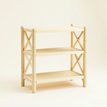 Lake Crest Empty Seed-Starting Shelving Unit Without Lights - Cream (synthetic illustration; no displayed measurements)
