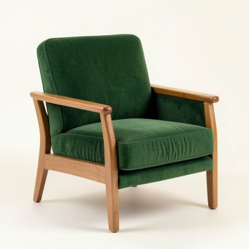 Holly Arc Upholstered Armchair (synthetic illustration; no displayed measurements)