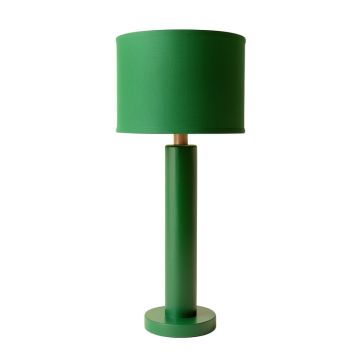 Aspen Bluff Floor Lamp With A Plain Fabric Shade - Green