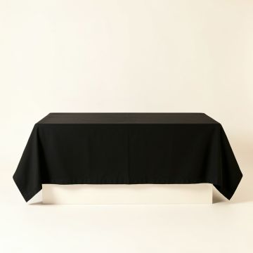 Reed Arc Flat Bed Sheet - Black (synthetic illustration; no displayed measurements)