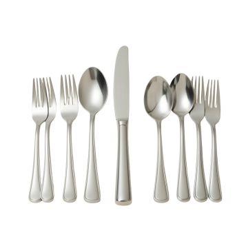 Aliene Cutlery 60 Piece 18/10 Stainless Steel Flatware Set , Service For 12