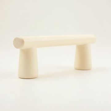 Ridge Arc Cabinet Handle Without Packaging - Cream (synthetic illustration; no displayed measurements)