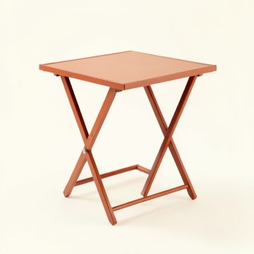 Cedar Brook Compact Balcony Table - Terracotta (synthetic illustration; no displayed measurements)
