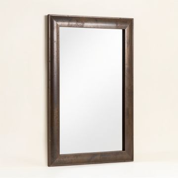 Kori Industrial Metal Wall Mirror (synthetic illustration; no displayed measurements)