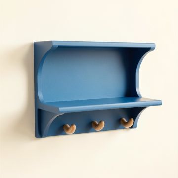 Stone Crossing Wall-Mounted Entryway Organizer Shelf - Blue (synthetic illustration; no displayed measurements)